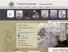 Tablet Screenshot of francisceramics.com